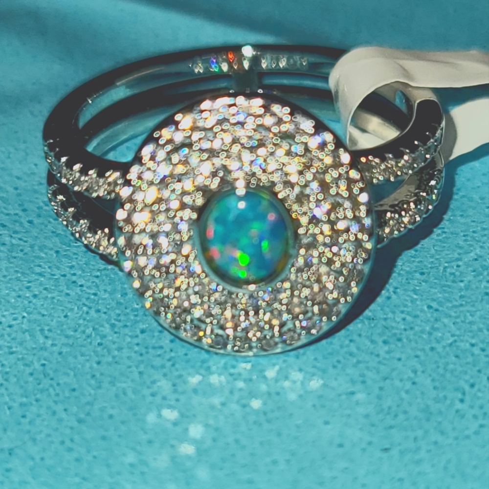 Fire Opal Ring - image 1